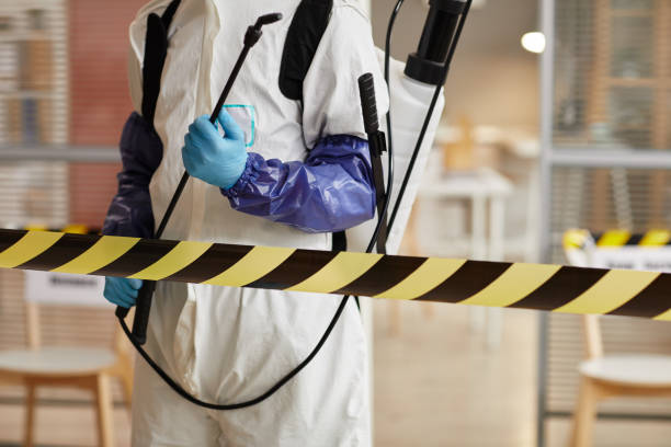Professional Biohazard Cleanup technician working in Freeport, MI